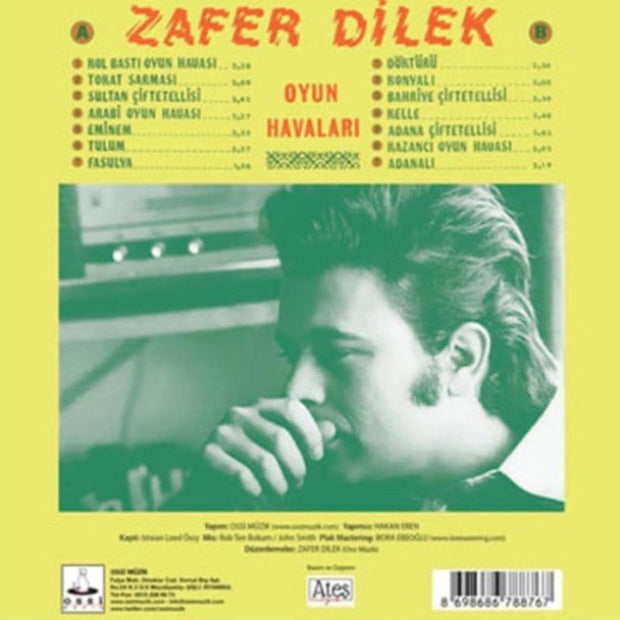 Zafer Dilek Plak (Oyun Havaları| Plak |kayıt | (LP)