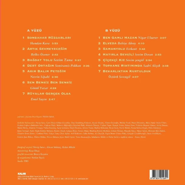 Yeşilçam Şarkıları Plak| Vol 2 | Artık Sevmeyeceğim | Türk Sanat Müziği | Plak| LP