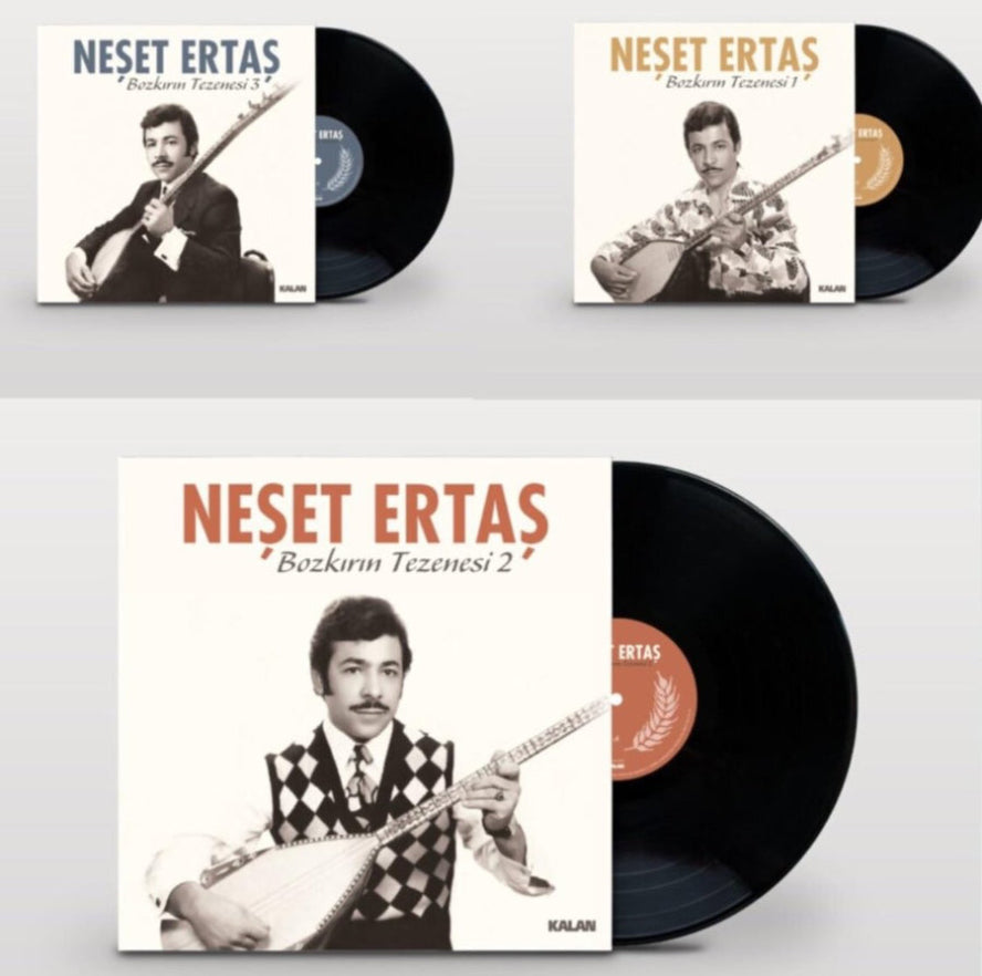 Neset Ertas Plak –Neşet Ertaş-Bozkirin Tezenesi 1-2-3 Plak-Schallplatte(LP SET)