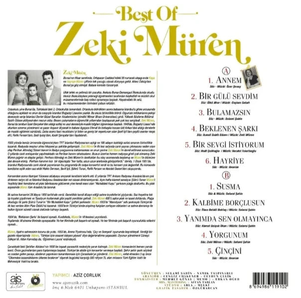 Zeki Mürenplak |Best of Müren |Plak | Türk |Sanat |Müziği | Schallplatte |LP