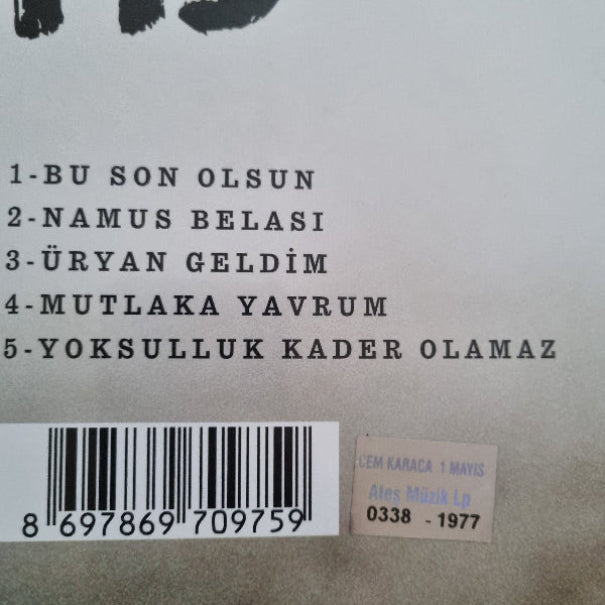 CEM KARACA - 1 Mayis - Record - Vinyl - Plak