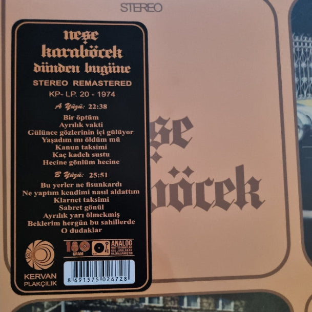 Neşe Karaböcek - Dünden Bugüne (Plak) Arabesk | Plak| kayıt | LP