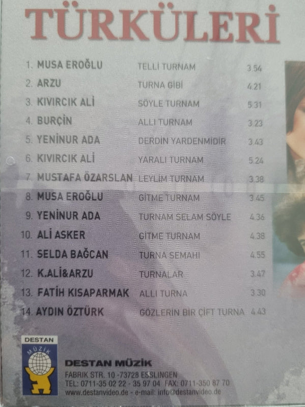 Turna Türküleri Değişik | Çeşitli Sanatçılarla| Türküler(Destan Müzik | Türk halk müziği | CD)