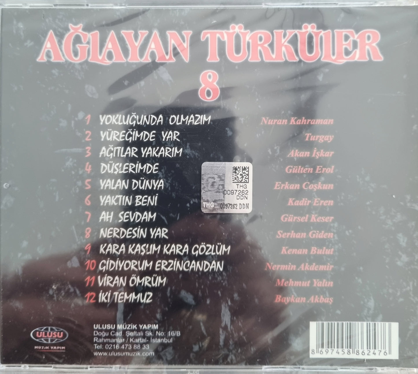 Ağlayan Türküler CD | Ağlayan Türküler 8 (Türk Halk | Müziği |Türkçe CD )Türk Halk | CD