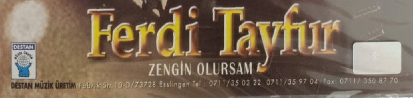 Ferdi Tayfur CD - Zengin olursam ( CD ) Destan Müzik | Almanya | Stuttgart | Slingen