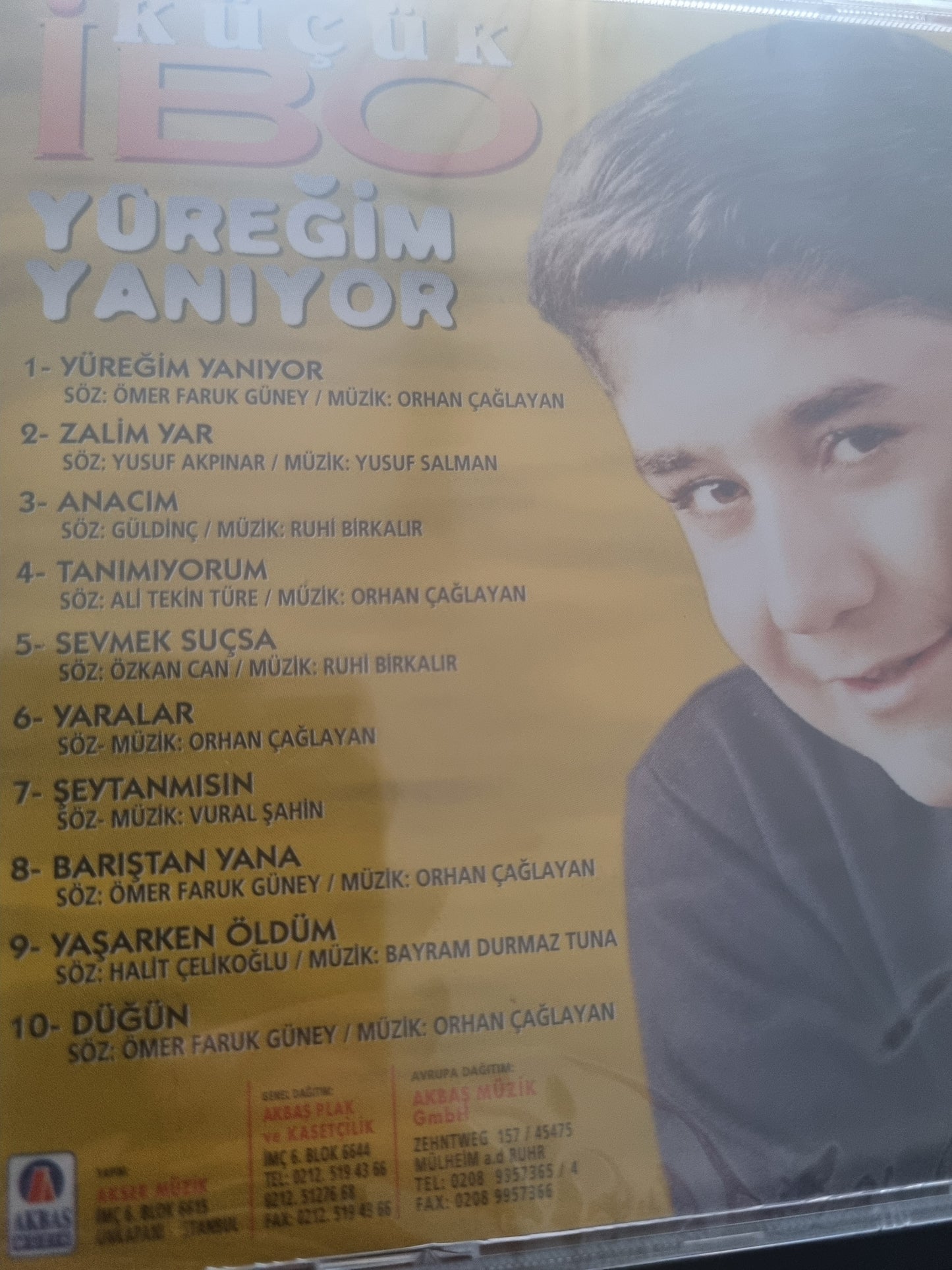 Kücük IBO - Yüregim Yanıyor (Arabesk) | CD(