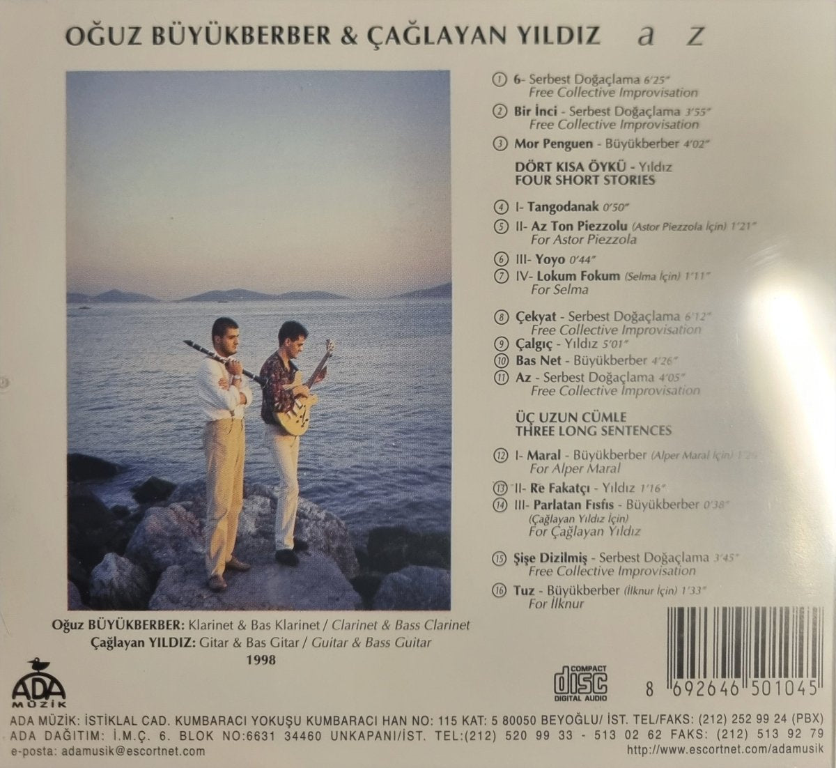 Oğuz Büyükberber | Çağlayan Yıldız- az( CD ) Türkçe | caz | Müzik