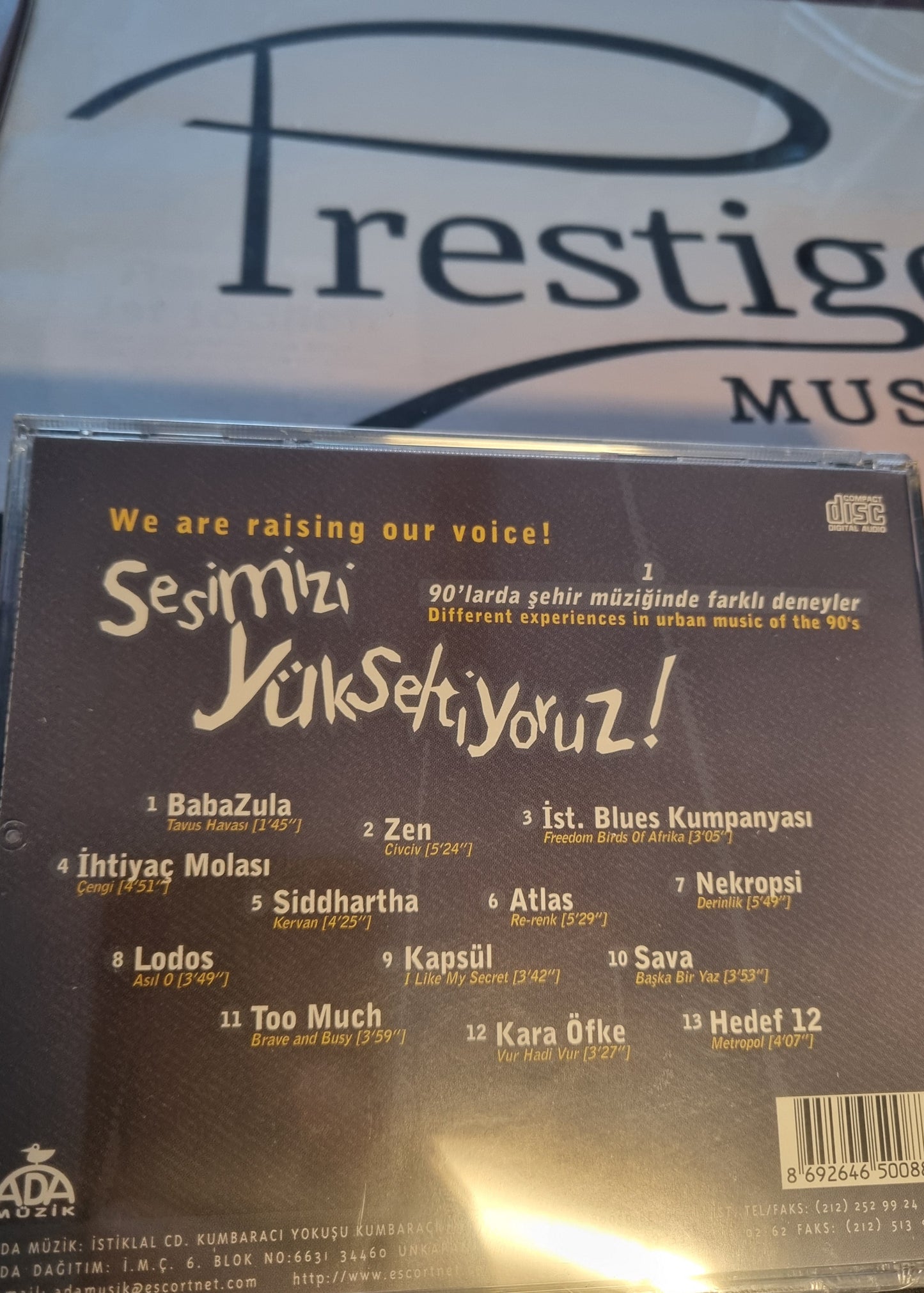 Sesimizi Yükseltiyoruz (CD)Türkce |Türkçe | Kaynak |Müzik|CD