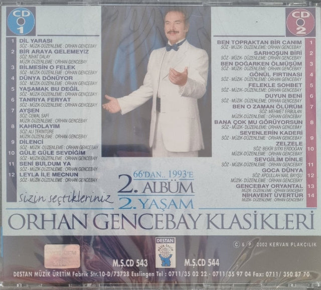 Orhan Gencebay - Klasikleri 2. Albüm (Destan Müzik) | CD) Klasikler