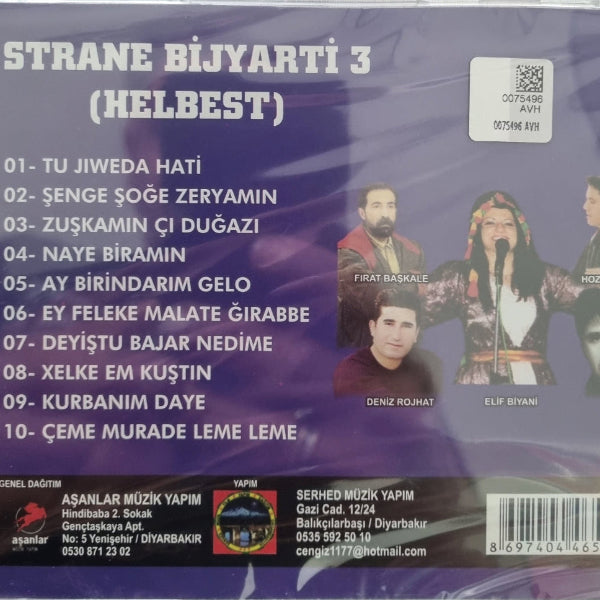 YABANCI BİJYARTI 3 | ŞİİR (CD) Kürtçe |Kürt | CD