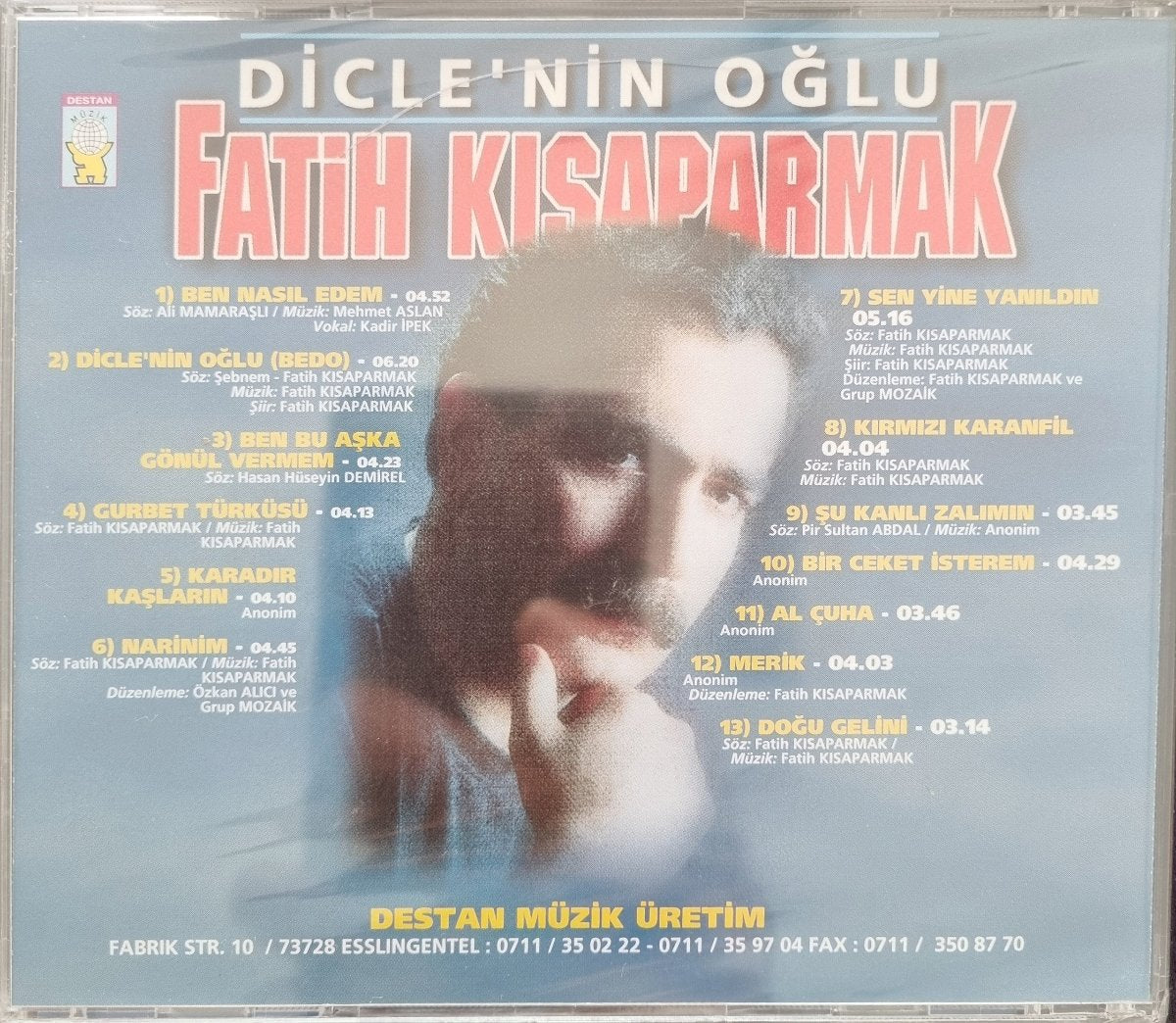 Fatih Kısaparmak - Diclenin Oğlu (Türkische Volksmusik | CD ) Destan Müzik