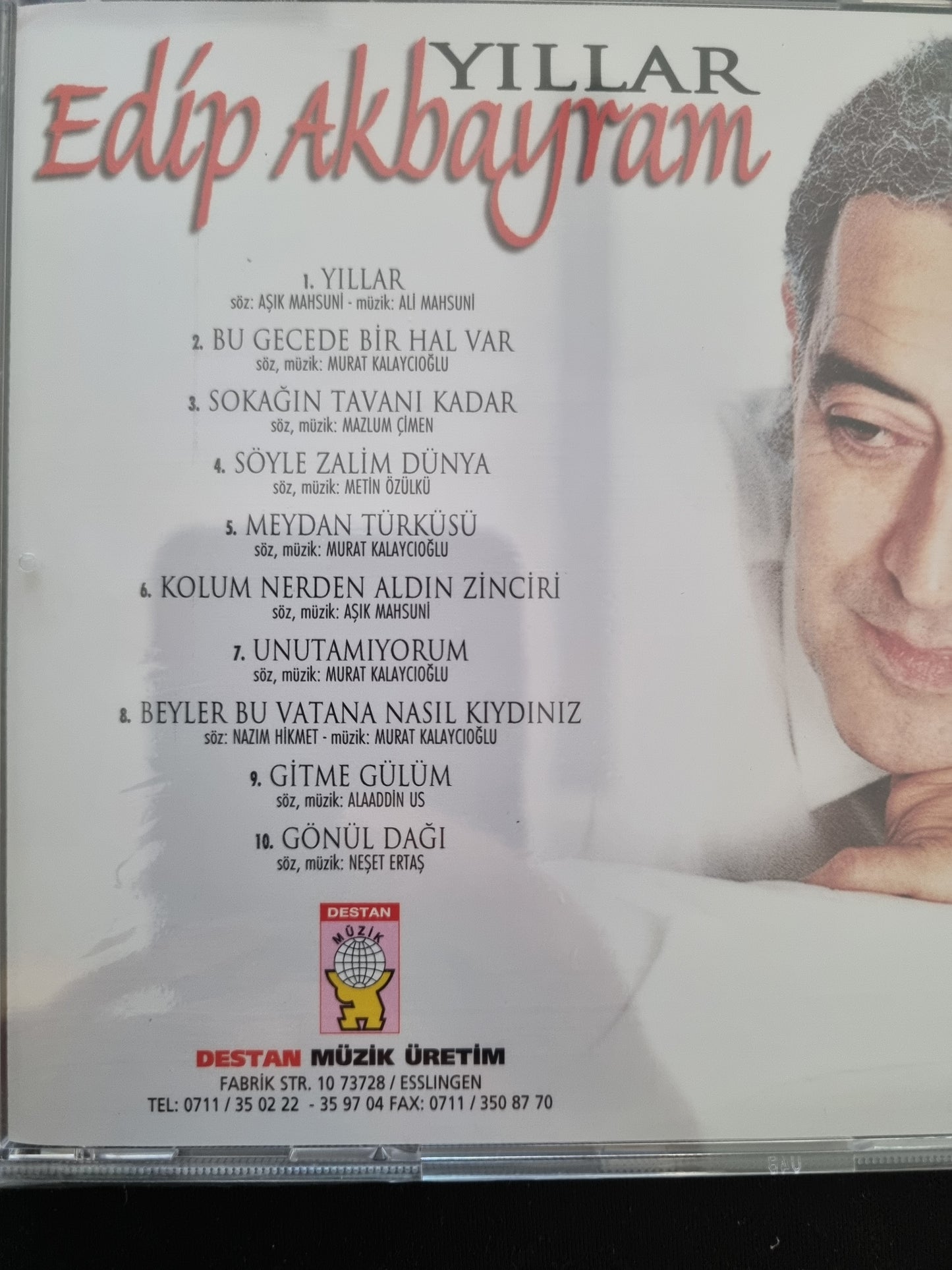 Edip Akbayram - Yıllar ( CD ) Almanya | Esslingen |Destan Müzik CD