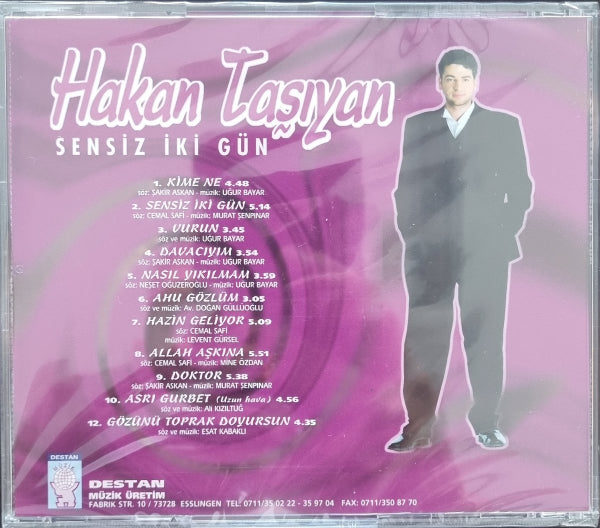 Hakan Taşıyan - Sensiz İki Gün ( CD ) Arabesk | Fantezi | CD (Almanya Destan Müzik)