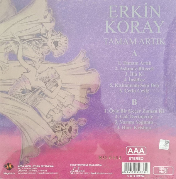 ERKIN KORAY - TAMAM ARTIK - Record - Vinyl - Plak - More Colourful Limits Plak