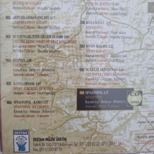 Türk Halk | Müziği | Arşiv | 2 (CD) Orta Anadolu (Türk Halk Müziği) | CD)