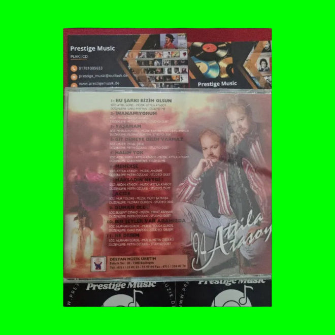 ATİLLA ATASOY 94 CD| DESTAN Müzik (Almanya | Stuttgart | Esslingen Baski CD )