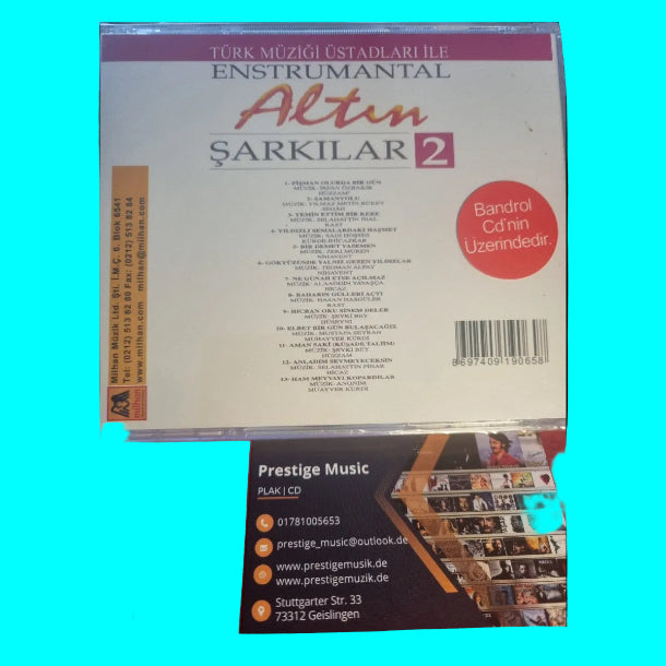 ALTIN ŞARKILAR 2 |Sanat Müziği (ENSTRUMANTAL | Enstrümantal | Instrümental )Türkçe CD