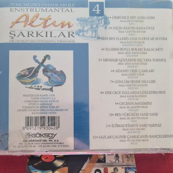 Türk Müziği Üstadları İle Enstrumantal Altın Şarkılar | 4 |CD(enstrümantal |instrumental |Instrumental)