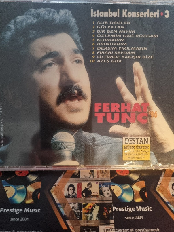 Ferhat Tunç -96 | Ferhat Tunç İstanbul Konserleri 3( CD ) Türk halk | Protesto | Destan Müzik | CD