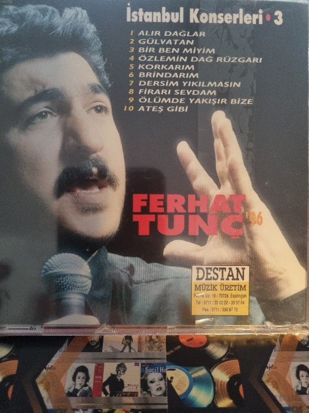 Ferhat Tunç -96 | Ferhat Tunç İstanbul Konserleri 3( CD ) Türk halk | Protesto | Destan Müzik | CD