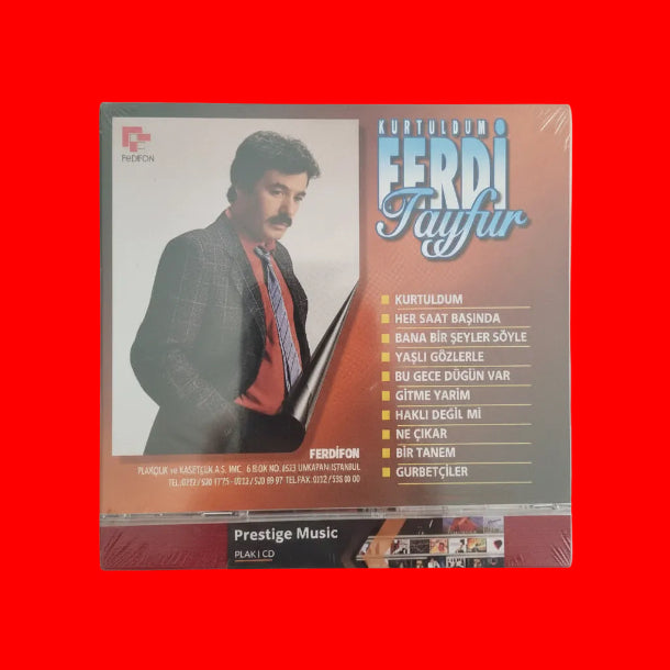 Ferdi Tayfur CD - Kurtuldum ( CD )Arabesk -Fantazi | CD