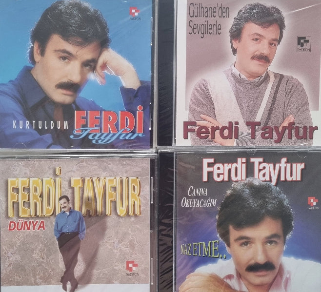 Ferdi Tayfur CD | Kurtuldum | Gülhaneden Sevgilerle | Dünya | Canına Okuyacağım - Naz Etme | CD | 4 CD Set