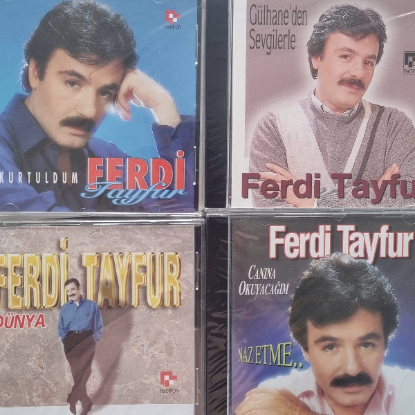 Ferdi Tayfur CD | Kurtuldum | Gülhaneden Sevgilerle | Dünya | Canına Okuyacağım - Naz Etme | CD | 4 CD Set