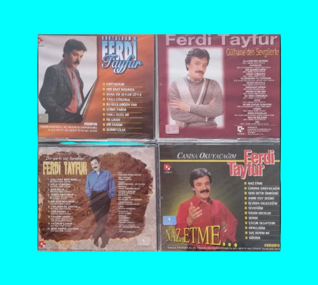 Ferdi Tayfur CD | Kurtuldum | Gülhaneden Sevgilerle | Dünya | Canına Okuyacağım - Naz Etme | CD | 4 CD Set