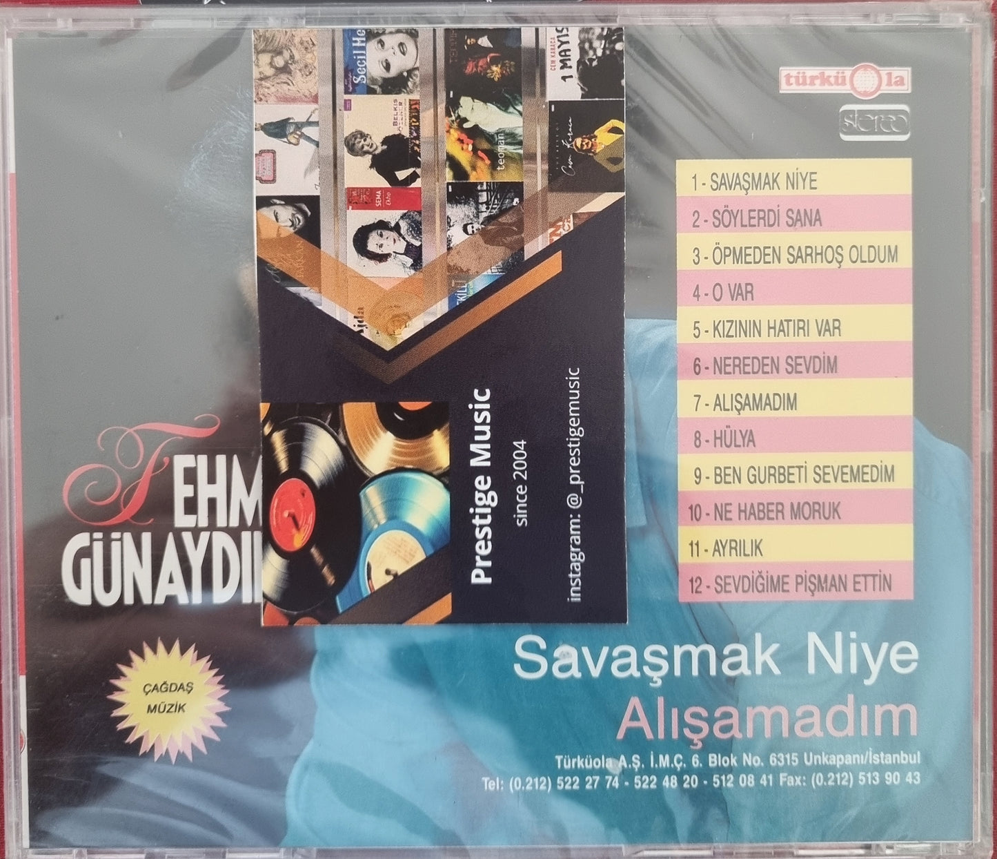 Fehmi Günaydın - Savaşmak Niye | Alışamadım CD |Türküola | Almanya | CD