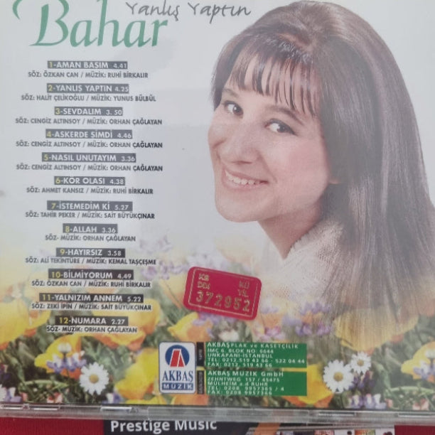 BAHAR - Yanlış Yaptın CD | AKBAŞ MÜZİK | Almanya | CD