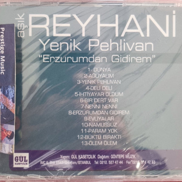 Yenik Pehlivan - Erzurum'dan Gidirem - CD (Gül Kasetçilik 2007)Türk halk müziği | CD