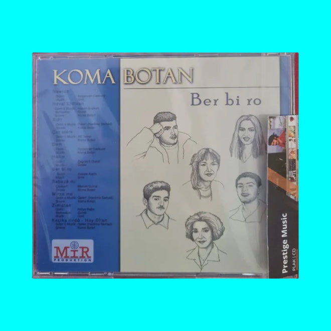 Koma Botan - Ber bi ro | CD | Kürtçe CD | Türkische Volksmusik CD | Mir Produktion | Almanya