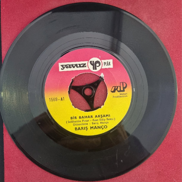 Barış Manço plak | Bir Bahar Akşamı | Estergon Kalesi | Plak | 45'lik | 1974| Plak