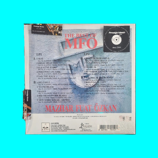 Mazhar Fuat Özkan - The Best Of Plak(Renkli 2 Plak | 2 LP) The Best of MFÖ Plak | LP