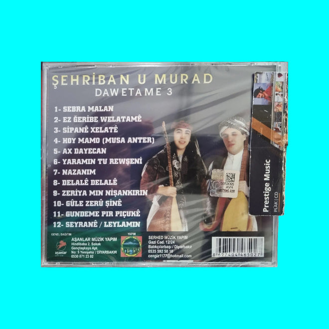Şehrîban ve Murad -DAWETAME-3 ( CD ) Kürtçe |Kürt Halk Müziği | KÜRTÇ | Kürt
