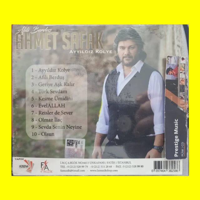 Ahmet Şafak - Ayyıldız Kolye - Afili Berduş (CD) Özgün | Protest | Türk Halk | Müzik | CD