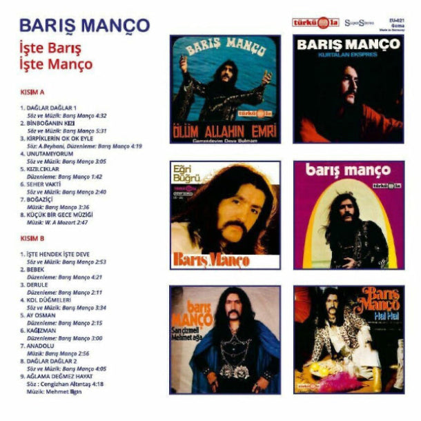Barış Manço Plak - İşte Barış İşte Manço (Plak) Rock| kayıt | LP | Plak