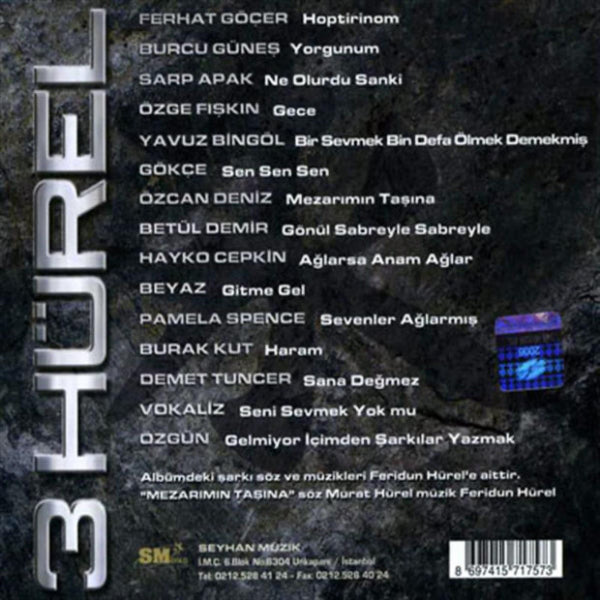 3 Hürel- Şarkıları | Sonsuza Kadar | CD | Rock | Anadolu Rock | Folk Rock | CD | Almanya
