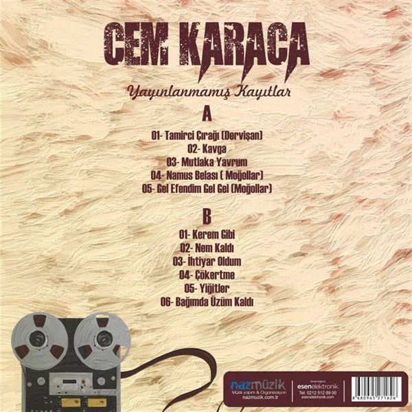 Cem Karaca - Yayınlanmamış Kayıtlar (Türk Rock) | türkçe enstrümantal | kayıt | (LP)