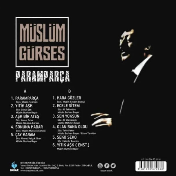 Müslüm Gürses Plak | Paramparça | Plak ( Arabesk Plak ) Schallplatte | LP