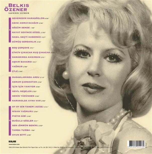 BELKIS ÖZENER - Sahibinin Sesinden - Yesilcam Sarkilari - Record - Vinyl - Plak - 2LP