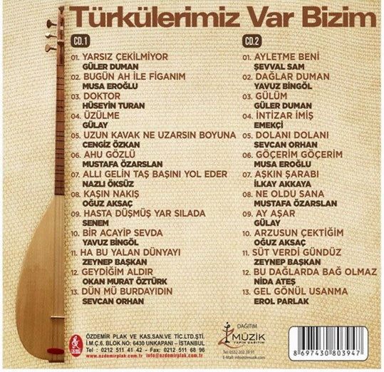 Türkülerimiz Var Bizim CD(2'li Box Set CD)Türk Halk | Müziği | CD
