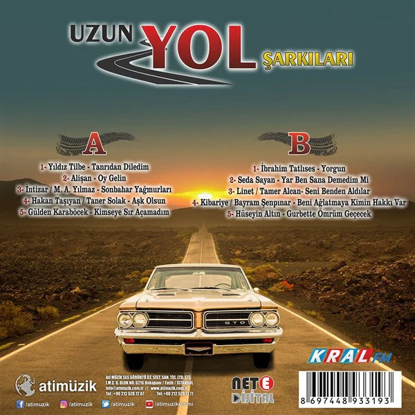 Uzun Yol Şarkıları Plak | Arabesk | Fantazi Müzik |Plak |kayıt | LP