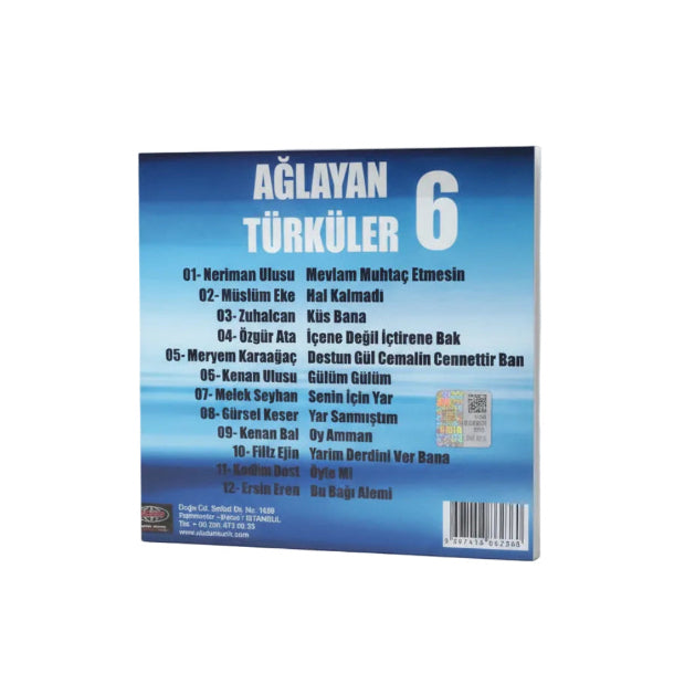 Ağlayan Türküler 6 | CD | karışık Türküler | Türk Halk | Müziği CD