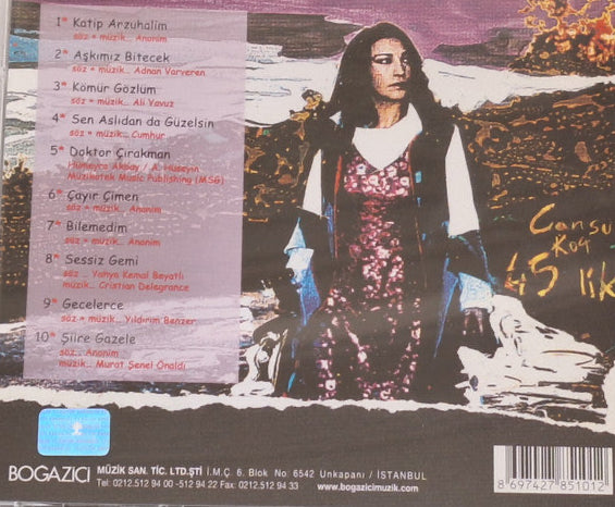 Cansu Koç | 45'lik | CD |Türkçe |Rock | CD