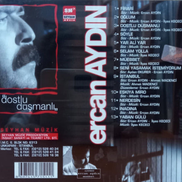 ERCAN AYDIN - Dostlu Düşmanlı | CD |Halk Müzigi |Türk Halk | Müziği | CD