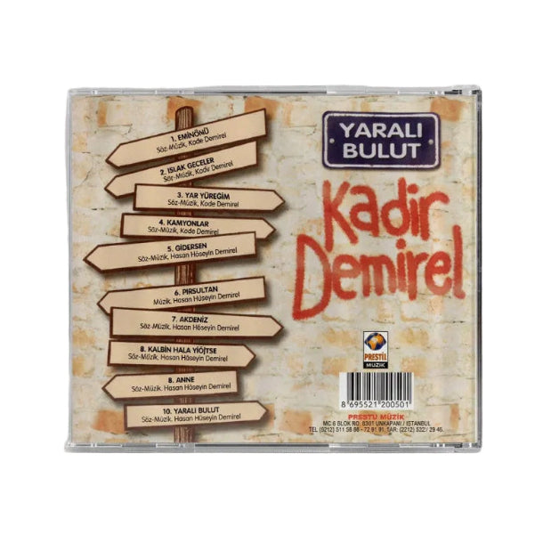 Kadir Demirel -Yaralı Bulut(CD) 1998 Prestij Müzik | ilk | baskı | CD