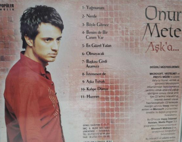 Onur Mete - Aşk'a | Aska | CD | Arabesk | Müzik | Almanya | sipariş
