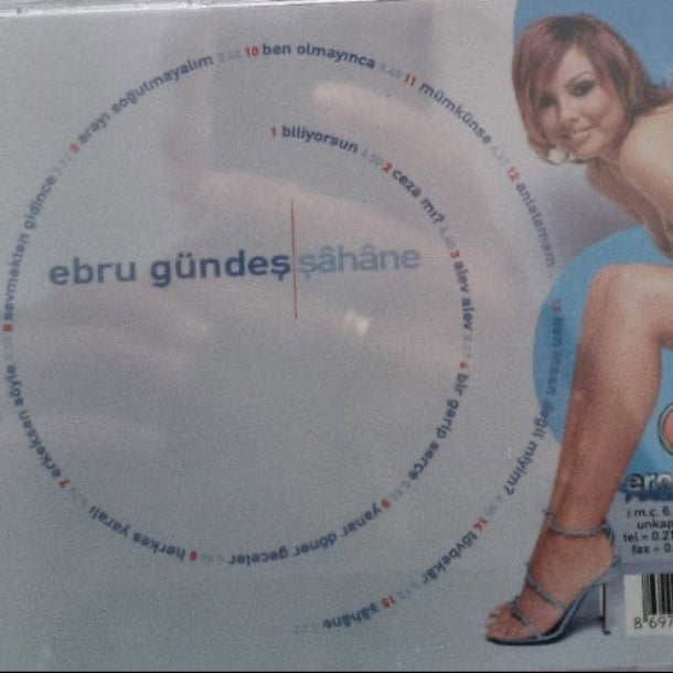 Ebru Gündeş CD | Şahane | Şâhâne ( Arabesk CD ) Türkçe Arabesk CD