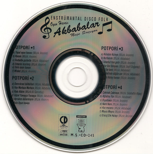 Akbabalar CD |Enstrümantal Disco Folk |Oyun Havası |Türkçe Pop CD ( DESTAN Müzik )